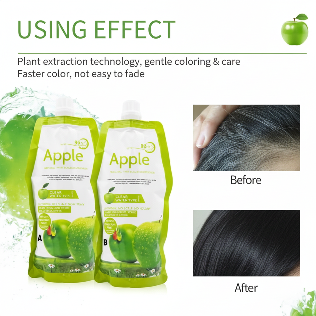 Original Apple Black Hair Color 96 – Ammonia-Free