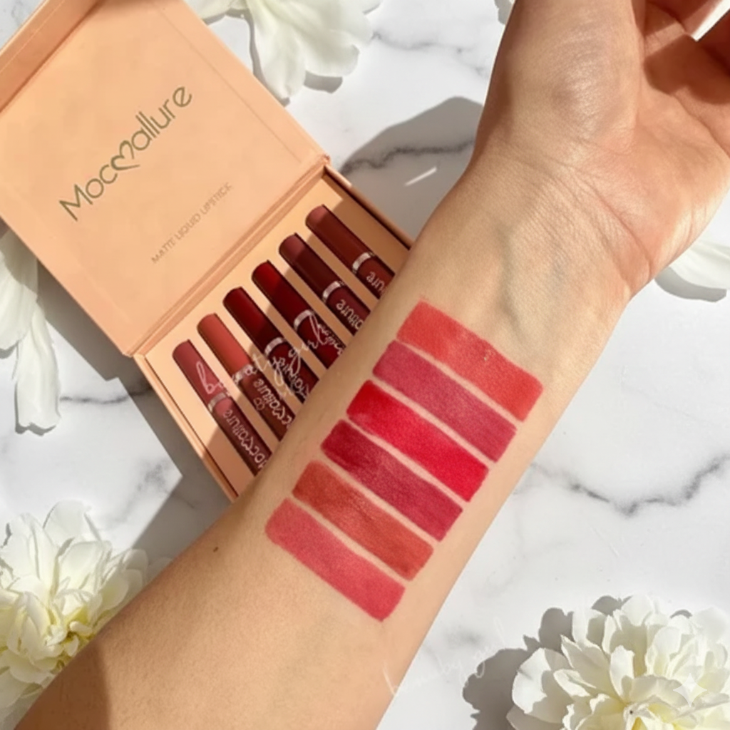 Mocallure Glamour Matte Lip Gloss Set