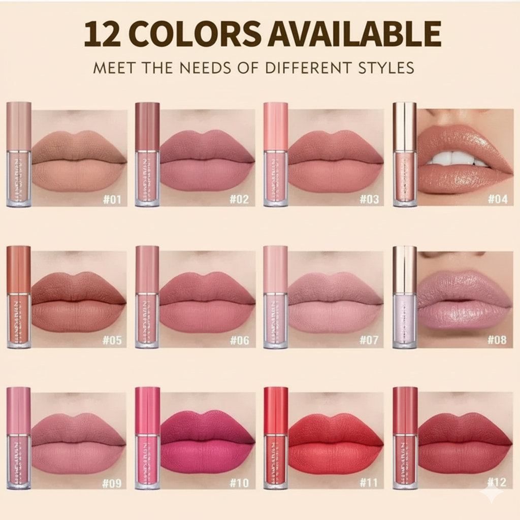 Mocallure Glamour Matte Lip Gloss Set